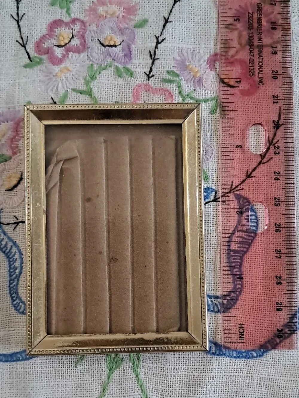 Vintage Mini Brass Display Frame